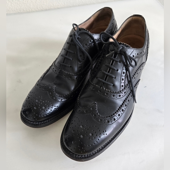 Church Constance Oxford Brogues Bkack Leather English Shoes size 37.5 or US 7.5 - Picture 7 of 16